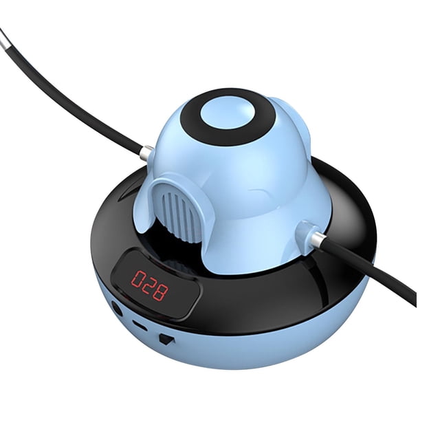 Birdeem Machine à Sauter Automatique Intelligente avec Corde, Réglage à 10 Vitesses, Télécommande, Comptage Électronique, Appareil d'Entraînement pour Enfants