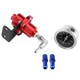 thumbnail image 1 of Universal Aluminum Adjustable FPR Fuel Pressure Regulator with Gauge for Car Auto Red, 1 of 9