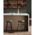 thumbnail image 1 of VASAGLE Echo Collection Bar Stools Set of 2, Kitchen Counter Stools,Synthetic Leather with Stitching, Home Bar Dining Room, Easy Assembly, Forest Green, 1 of 10