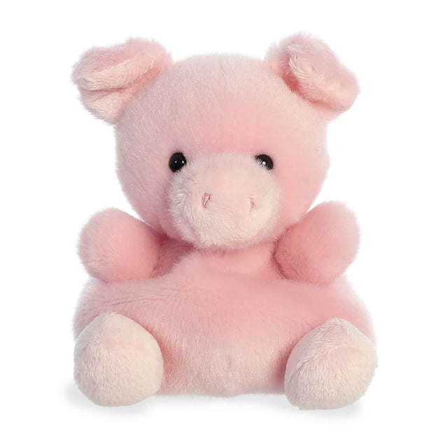 Aurora Palm Pals - Wizard Pig Peluche de 5 Pouces avec un design Rose Doux et Duveteux et des Granules de Haricot pour la Stabilité. le Cochon Présente un Visage Charmant avec des Détails Brodés et Est Fabriqué à Partir de Matériaux de Haute Qualité, Convenant à Tous les Âges.