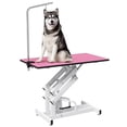 thumbnail image 1 of PawHut Table de Toilettage pour Chiens Réglable en Hauteur Rose, 1 of 10