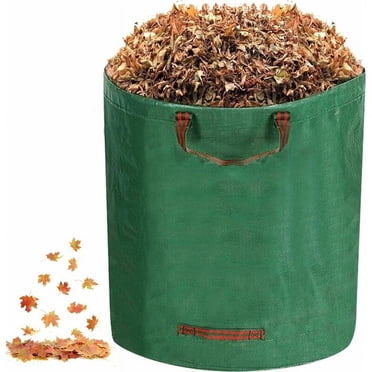 Reusable Leaf Bags, Heavy Duty Garden Waste Bags for Durable Polypropylene Construction, Multipurpose Garden Bags with Reinforced Handles for Easy Carrying, Collapsible for
