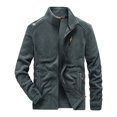 thumbnail image 1 of OmicGot Winter Fleece Jacket Men Military Windproof Tactical Coats Men Solid Color Zipper Army Combat Jackets, 1 of 11