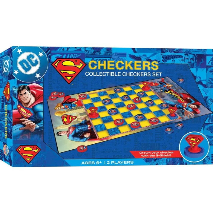 Masterpieces Puzzle Company Superman Checkers Board Game