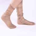 thumbnail image 1 of Spring And Summer Simple Adult Socks Breathable Fashion Trend Broken Flower Pile Socks Simple Skin Color Printed Women's Socks, 1 of 3