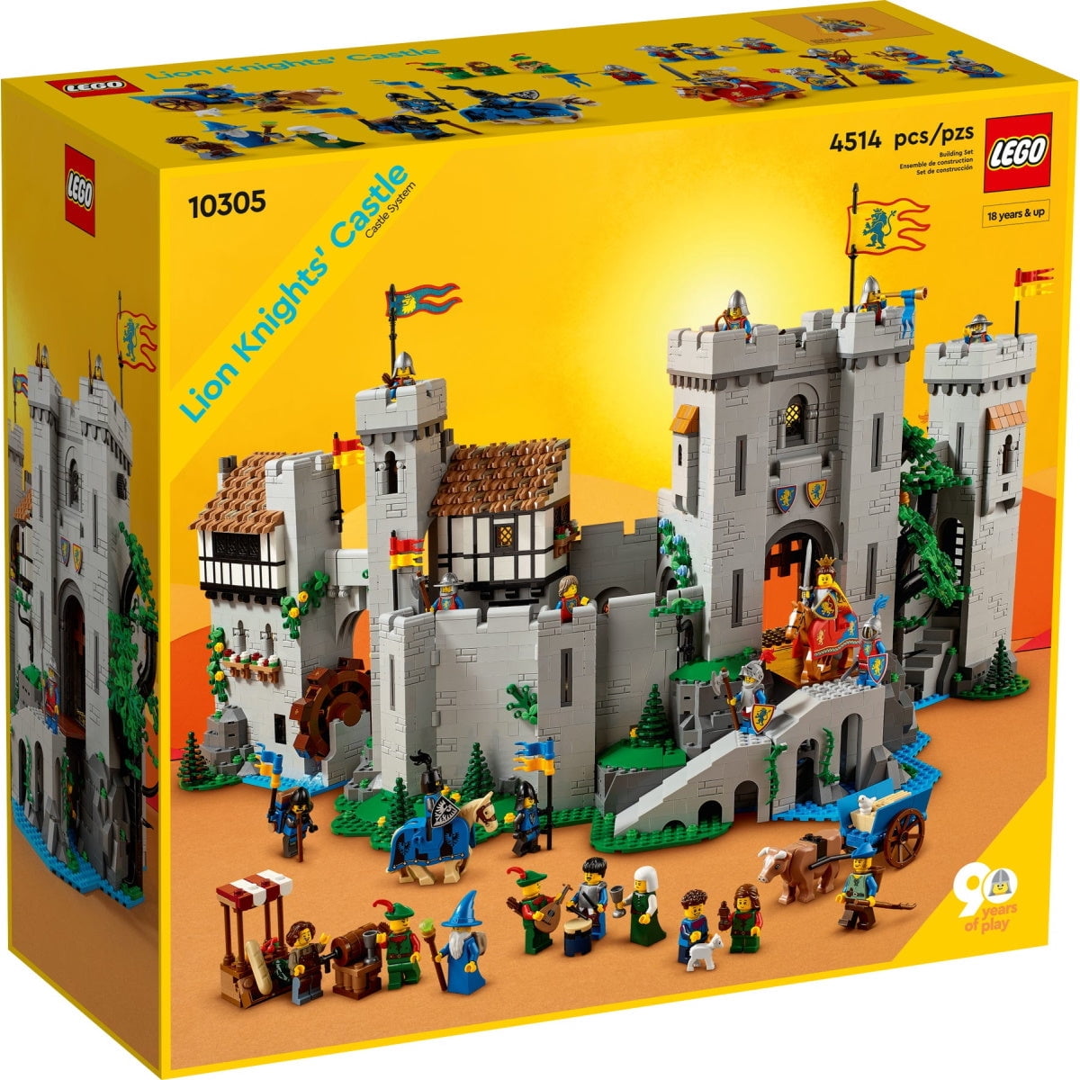 LEGO Icons: Lion Knights' Castle - 4514 Piece Building Kit [LEGO, #10305, Ages 18+]