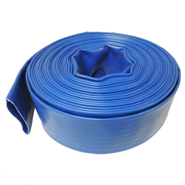 (2" Dia. x 300 ft) - HydroMaxx 6 Bar Heavy Duty Reinforced PVC Lay Flat Discharge and Backwash Hose