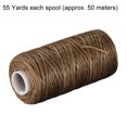 thumbnail image 2 of Unique Bargains Coffee Polyester Waxed Leather Sewing Thread, 55 Yards, 2 of 6