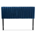 thumbnail image 1 of Baxton Studio Emile Navy Blue and Dark Brown Finished Wood Queen Size Headboard, 1 of 7