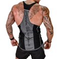 thumbnail image 1 of MesaSe Hommes Stringer Muscle Bodybuilding Débardeur Noir XL, 1 of 3