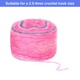 thumbnail image 4 of Unique Bargains Gradient Cake Cotton Acrylic Wool Mixed Purple Pink Yarn, 300g, 3 Pack, 4 of 8