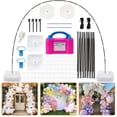 thumbnail image 1 of RUBFAC Kit d'Arche de Ballon et Pompe à Ballon, Support d'Arche de Ballon Réglable de 10 Pieds de Large pour Cadre de Plancher avec Bases de Pompe Électrique Accessoires de Ballons pour Anniversaire, 1 of 7