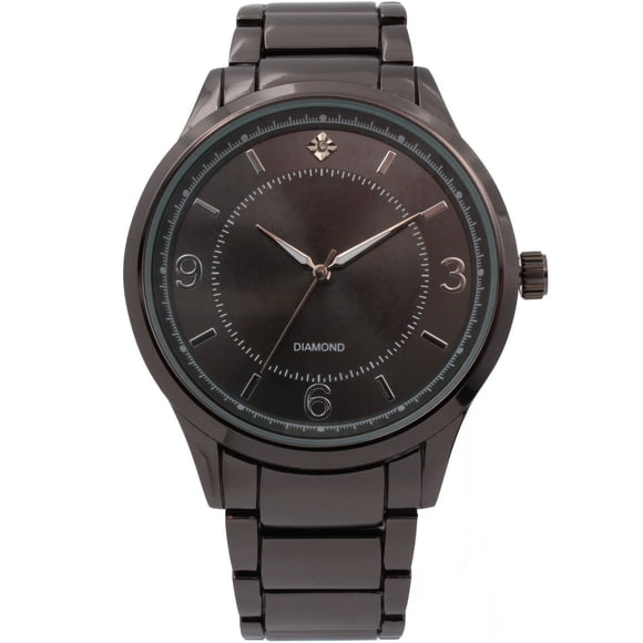 Montre Analogique Homme en Acier Inoxydable Noir