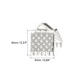 thumbnail image 2 of Unique Bargains 300Pack Ribbon Crimp Clamp Ends 6mm Cord End Clasp for DIY Craft Silver Tone, 2 of 7