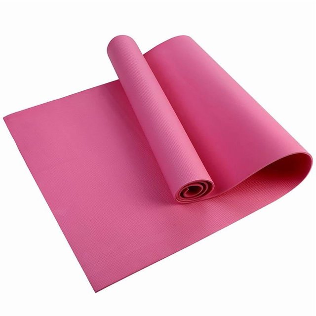 Pro Non-Slip Eco-Friendly Exercise Yoga Mat with Carrying Strap-pink-