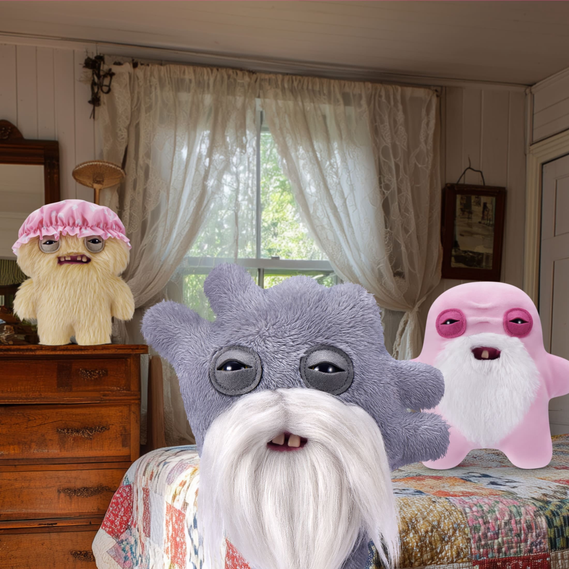 Fuggler Old Fogies 9 inch (Captain Cardiac), Funny Ugly Monster Stuffed Animal Toy by ZURU