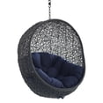 thumbnail image 4 of Modway Encase Swing Outdoor Patio Lounge Chair without Stand in Black/Navy, 4 of 8