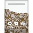 thumbnail image 4 of ORUYROP Blouses Décontractées Boho à Imprimé Floral Col en V Manches Longues Amples pour Femmes, 4 of 7