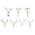thumbnail image 3 of Becaristey Distinct Layers Choker Necklace Classic And Bohemian Shell Necklace Necklace Is Designed Figure 4, 3 of 6