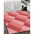 thumbnail image 3 of Ahgly Tapis Rectangulaire Lavable en Machine Intérieur Transitionnel Rose Corail Clair, 2 Pieds x 3 Pieds, 3 of 7