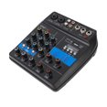 thumbnail image 1 of Stereo Line Mixer, 4 Channel High Accuracy USB Audio Mixer Flexible 100-240V  for Live Singing EU Plug,UK Plug,US Plug, 1 of 7