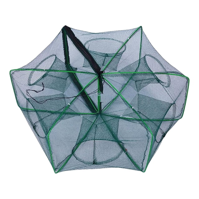 TIELUTT The Foldable Fishing Trap 2024 the Fishing Trap Fishing Kit Fishing Net for Fish Crawfish Crab River Gear Slush Inhaler Ice Canal Tackle Ice Walleye Terminal Tackle