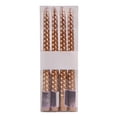 thumbnail image 2 of Fiudx 4-Piece Set of Long Pole Threaded Wax Candles for Romantic Wedding & Restaurant Plating Decor | 25Cm Dripless Taper Candles In Assorted Colors, 2 of 6