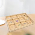 thumbnail image 3 of lionlar Stackable Jewelry Tray Burlap Inserts Trays Organizer Box Display Holder Jewelry 12 Grids, 3 of 9