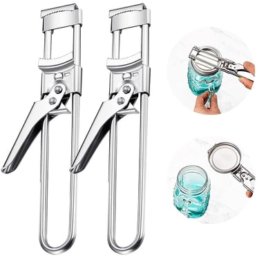 2Pcs Master Opener Adjustable Jar & Bottle Opener, Adjustable Multifunctional Stainless Steel Can Opener Jar Lid Gripper, Manual Jar Opener for Seniors with Arthritis