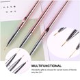 thumbnail image 3 of 3 Pcs Outil d'Art des Ongles Ligne de Dessin Pointe Durable Stylo de Perçage Stylo de Manucure (Or Rose), 3 of 8