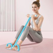 Birdeem 4 Tube Pedal Resistance Bands with Handles,Adjustable Foot Stretch Rope for Full Body Workout,Home Gym Strength Training Equipment for Arms,Legs,Abdomen and Core