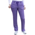 thumbnail image 1 of Adar Pro Heather Scrubs for Women - Slim Fit Tapered Scrub Pants - P4100H - Heather Grape - M, 1 of 7