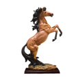 thumbnail image 3 of jifeng Statue de Cheval Debout Grande Statue en Résine Sculpture Décorative Table Animal Marron, 3 of 9