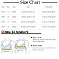 thumbnail image 2 of Virmaxy Womens Wireless Bra Oversized Gathered Comfortable Breathable Underwear (Plus Extended Buckle) Everyday Bra Embroidered Glossy Comfortable Breathable Bra Underwear No Rims Blue-1 40, 2 of 2