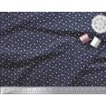 thumbnail image 2 of Soimoi Blue polyester Crepe Fabric Line & Circle Geometric Decor Fabric Printed Yard 52 Inch Wide, 2 of 3