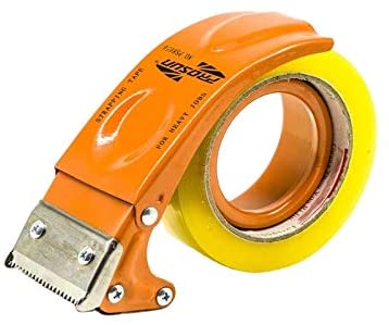 Heavy Duty Metal Handheld 2" Inch Tape Gun Dispenser - Packing, Packaging, Sealing.-Orange