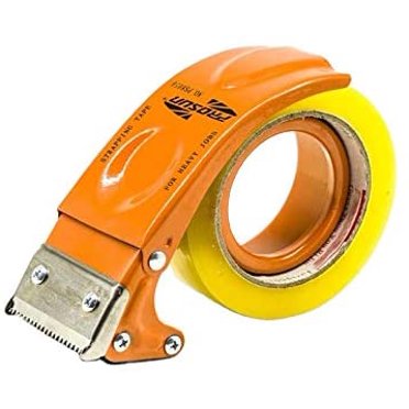 Heavy Duty Metal Handheld 2" Inch Tape Gun Dispenser - Packing, Packaging, Sealing.-Orange