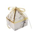 thumbnail image 1 of 50Pcs Candy Box with Ribbon Container Paper Ribbon for Chocolate Cookie Packaging Boxes Party Baby Shower Favor Decorations Supplies Gray L, 1 of 7