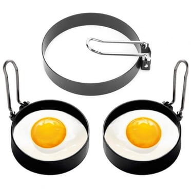 TOPINCN 2pcs Stainless Steel Round Non-Stick Egg Shaper Frying Pan Ring Mold Accessory Kitchen Utensils,Egg Shaper,Egg Pan Ring