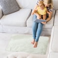thumbnail image 1 of yulier Small Throw Rug, 20x32 inch Fluffy Shaggy Soft Area Rug Non Slip Bedside Rug Rectangular Carpet for Bedroom Nursery Dorm Room Decor, White, 1 of 2