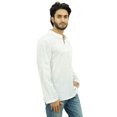 thumbnail image 3 of Atasi Kurta Court à Col Officier pour Homme en Coton Blanc, Tunique Décontractée - Petit, 3 of 7