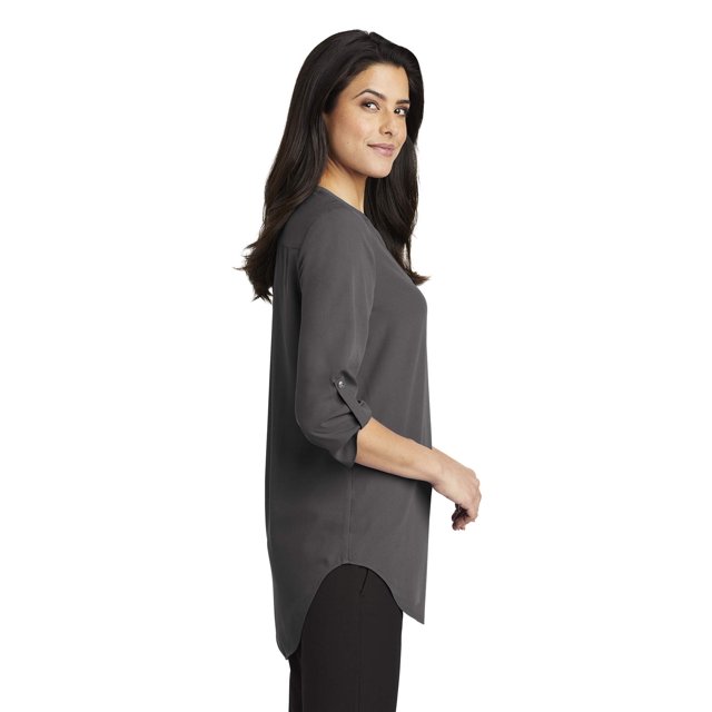 Port Authority Blouse Tunique à Manches 3/4 pour Femmes