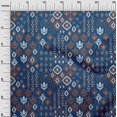 thumbnail image 2 of oneOone Polyester Lycra Fabric Block & Geometric Ikat Printed Craft Fabric BTY 56 Inch Wide, 2 of 4