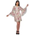 thumbnail image 2 of Moomaya Peignoir en Coton pour Femmes Robe de Chambre Imprimée Courte Peignoir de Douche Nuptiale, 2 of 6