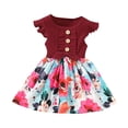 thumbnail image 2 of LSLJS Robe pour Tout-Petits Enfants Bébés Filles Robe d'Été de Plage Col Rond Sans Manches Tenue Décontractée Robe Soleil Robe, 2 of 8