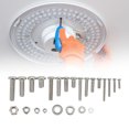 thumbnail image 4 of Kit de Vis Croisées pour Poêle, Ensemble de Rondelles et Écrou Filetage Transparent Haute Résistance M2 M3 M4 M5 pour Machinerie pour Appareil Domestique, 4 of 8