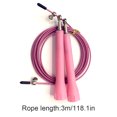 thumbnail image 2 of ZheElen Speed Skipping Wire Rope Indoor Outdoor Jumping Rope Weight Loss Exercise Home Gym Workout Tool, Pink, 2 of 9