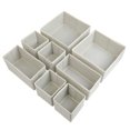 thumbnail image 2 of 8pcs Sock Storage Box Space Saving Drawer Organizer Foldable Office Wardrobe Storage Bin Non-Woven Cloth Storage Cube for Home Office, 2 of 8