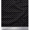 thumbnail image 3 of Soimoi Black polyester Crepe Fabric Anchor Hook & Small Country Flag Printed Fabric 1 Yard 52 Inch Wide, 3 of 3