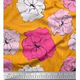 thumbnail image 1 of Soimoi Cotton Poplin Fabric Carnation Floral Print Fabric by Yard 42 Inch Wide, 1 of 1